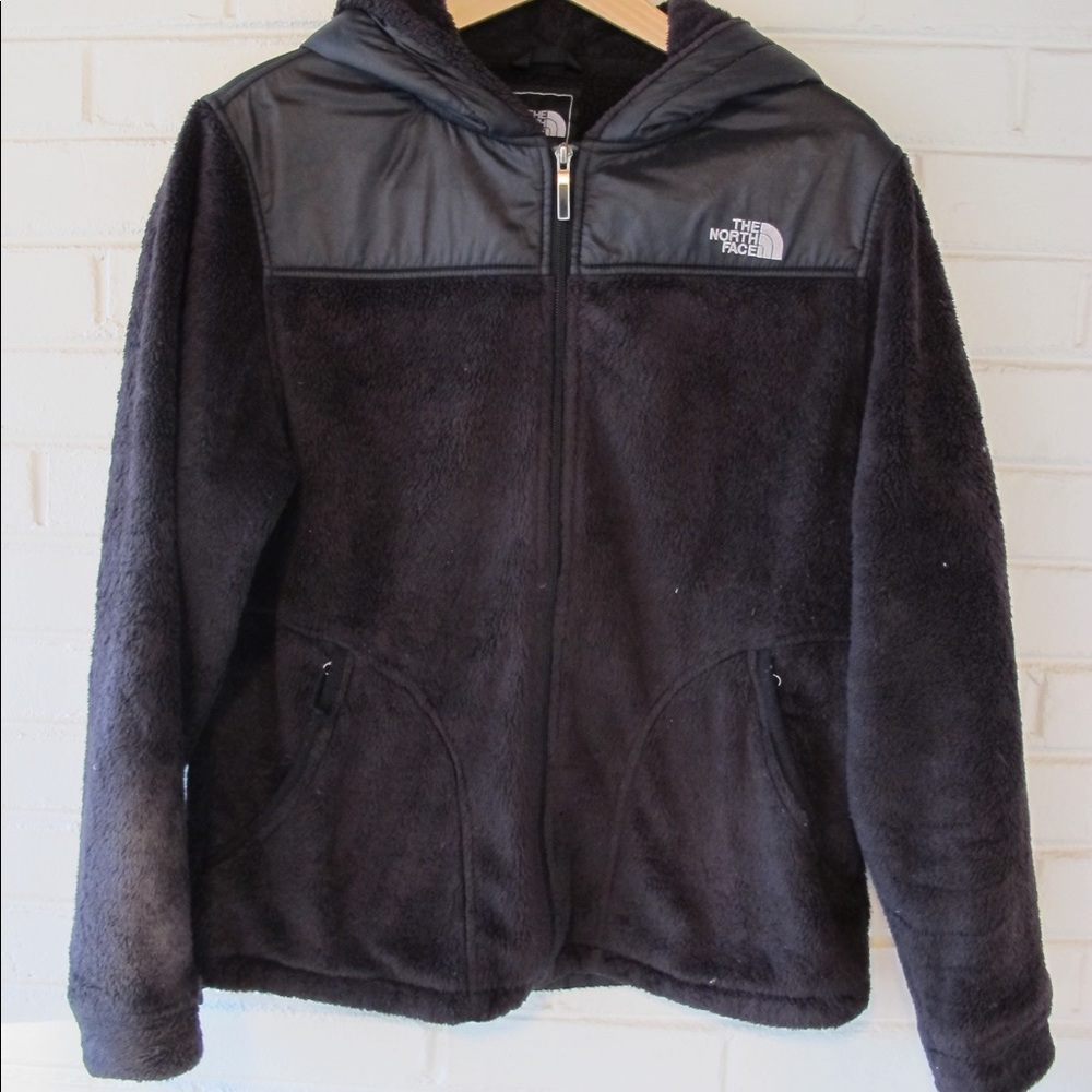 Northface Womens Hooded Fleece Jacket Sz L D5